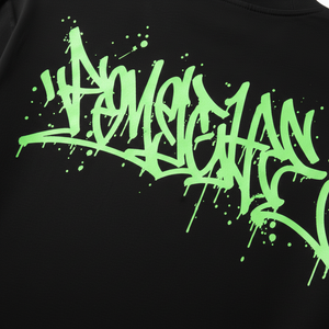 T-shirt d'été ample pour homme, manches courtes, col rond, avec impression de logo graphique, style streetwear - Product Image 2