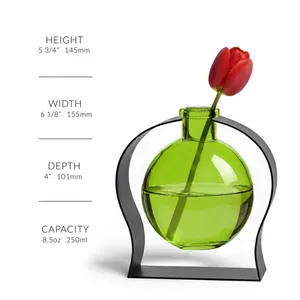 Jarrón de Flores Decorativo de Metal Hecho a Mano de Primera Calidad, Producto Elegante de Calidad de Exportación para Importadores de Muebles a Nivel Mundial, Venta al por Mayor - Product Image 3