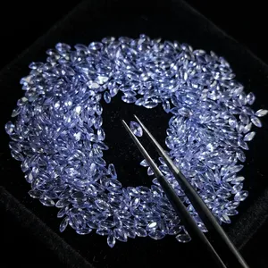 Piedra Preciosa Suelta de Tanzanita Azul Violeta Natural de 4x2 mm en Forma de Marquesa de la Mejor Calidad con Tamaños Variados para la Fabricación de Joyas - Product Image 4