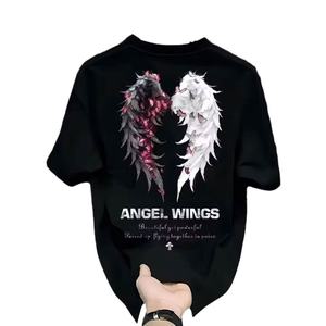 Camiseta de Manga Corta Casual para Hombre, Nueva Colección 2025, Verano, Algodón Puro, Marca Moderna, Versátil - Product Image 2