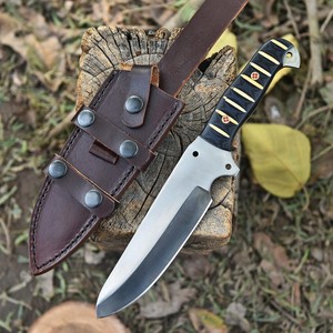 Cuchillo de Supervivencia para Caza y Camping, Hoja Fija de Acero al Carbono de Grado Industrial de Alta Calidad, Punta Caída, Afilado Extremo, 12 OEM, Marca UA Supplies - Product Image 1