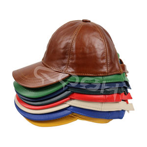 Proveedor de Gorras de Béisbol de Cuero Verde Genuino de Alta Calidad de Pakistán - Product Image 2