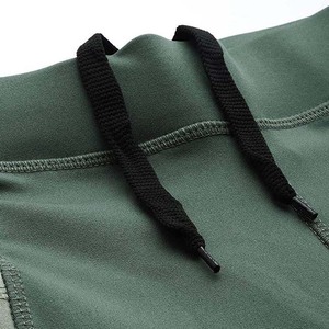 High Waist Full Length Yoga <b>Leggings</b> <b>With</b> Deep Side <b>Pockets</b> Breathable Mesh Insert Solid Color Seamless Design - Product Image 6