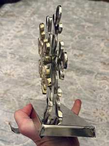 Soporte para Calcetines Navideños con Diseño de Copo de Nieve en Metal Mixto • Gancho Resistente para Chimenea con Calcetines de Fieltro - Product Image 6