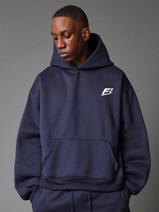 Sweat à capuche unisexe épais et ample, personnalisable avec logo, 500 GSM, 100 % coton molletonné, coupe décontractée - Product Image 3