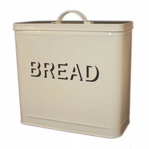 กล่องขนมปังโลหะวินเทจขนาดใหญ่สำหรับเก็บขนมปังและตกแต่งห้องครัว - Product Image 1