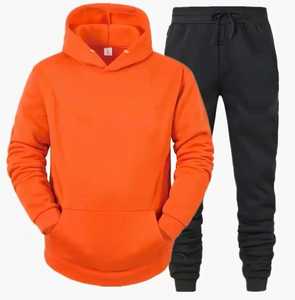 Conjunto Deportivo Masculino de Moda Urbana, Chándal Informal de Otoño Invierno, Sudadera con Capucha y Pantalones de Dos Piezas, Transpirable, de Forro Polar - Product Image 1