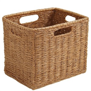 Panier en jonc de mer tressé multi-usages, conçu pour une organisation élégante de la maison et des besoins de rangement quotidiens - Product Image 6