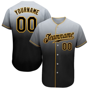 Wholesale Best Selling OMMIZ INDUSTRY Custom Black <b>Silver</b>-White Authentic Drift Fashion Baseball Jersey - Product Image 2