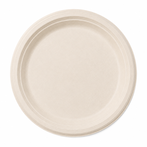 Best Quality 12 Inch Bagasse Disposable Plate | Eco-Friendly Biodegradable Sugarcane <b>Pulp</b> Dinner Plate | Lightweight Heavy Duty - Product Image 1