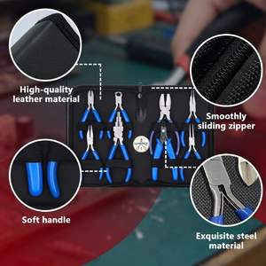 Juego de alicates de 5 pulgadas, 8 Uds., alicates de punta puntiaguda, Mini alicates manuales, alicates para joyería, accesorios, herramientas - Product Image 3