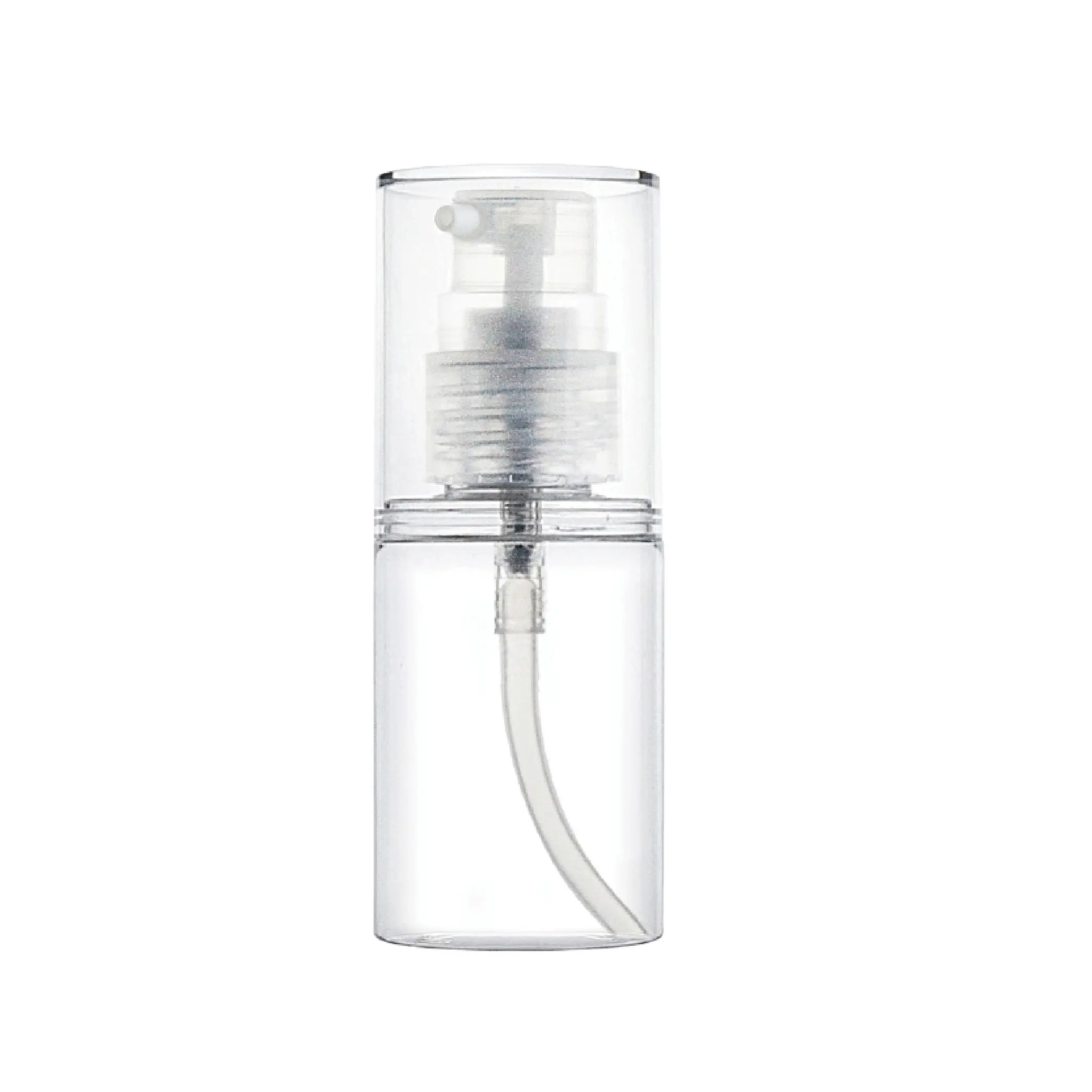 PMMA ABSラウンドキャップリッドPPポンプ噴霧器付きシングルウォールの30mlPETGクリアラウンド化粧品ローションボトル (JNP30C-1)