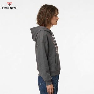Sudaderas con Capucha para Mujer, al por Mayor, Transpirables, de Invierno y Otoño, Estampadas, Casuales, de Estilo Urbano, con Hombros Caídos, Tejidas y Personalizadas - Product Image 2