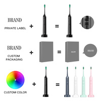 Cepillo de Dientes Eléctrico Sónico con 5 Modos, Diseño Inteligente a Prueba de Agua, Pantalla LED y Cerdas de Nailon para una Limpieza Profunda y Cuidado Bucal