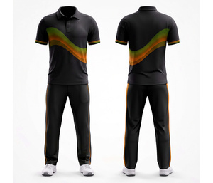 Breathable Sublimation <b>Cricket</b> Jersey Set Sublimation Printed | Men Women Youth <b>Cricket</b> Wears Polo Shirt and Trouser Full Team - Product Image 3