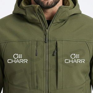 Veste à capuche en polaire coupe-vent, style décontracté, plusieurs couleurs, vert, noir, kaki, veste chaude d'automne pour l'extérieur - Product Image 5