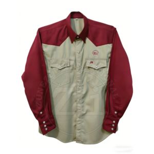 Outfitting Welding Shirt Western Light Weight Tripled-Stitched Relaxed Fit <b>Fire</b> Resistant High Quality 100% Cotton Fr American - Product Image 4
