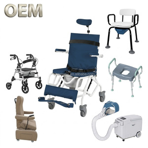 Silla de Ducha Multifuncional de Aleación de Aluminio OEM Taiwán con Respaldo Ajustable y Otros Suministros de Terapia de Rehabilitación - Product Image 1