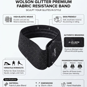 Bande de Résistance en Polyester Haute Qualité et Haute Résistance pour l'Entraînement de Musculation, l'Assistance aux Traction et l'Étirement Quotidien - Product Image 4