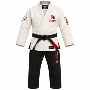 Kimono de BJJ Fly Humble pour homme, en coton bleu marine, Gi de judo pour adulte, coupe régulière, durable, respirant, sans couture, vêtements d'arts martiaux, pas cher - Product Image 4