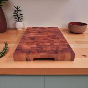 Tabla de Cortar de Madera de Acacia Ecológica para Cocina, Duradera y Reutilizable, para Verduras, Frutas y Carne, Apta para Lavavajillas - Product Image 4