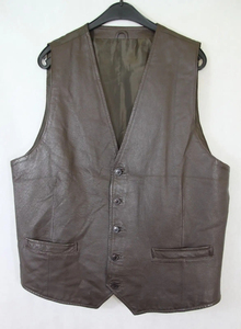 Chaleco de Cuero de Diseño Clásico y Elegante de Alta Calidad al por Mayor para Hombre, Chaleco de Cuero Genuino de la Mejor Calidad - Product Image 3