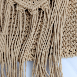 JNC Macrame Handmade Boho Macrame Crossbody Flap Bag with Zipper Unisex for Beach Picnic Everyday - Product Image 5