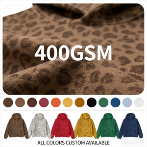 Sudadera con Capucha Oversize de Forro Polar Pesado con Estampado Animal Personalizado Glory, Estilo Urbano, con Diseño de Letras Bordadas, Ropa OEM - Product Image 4