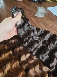 Couleur à la machine cheveux Remy raides de haute qualité, cheveux humains de meilleure qualité, prix de gros - Product Image 2