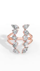 Anillo de Diamantes Cultivados en Laboratorio con Diseño de Ramas Múltiples de Alta Demanda, Plata 925, Venta al por Mayor, Fabricante y Proveedor de Joyería Fina OEM - Product Image 3