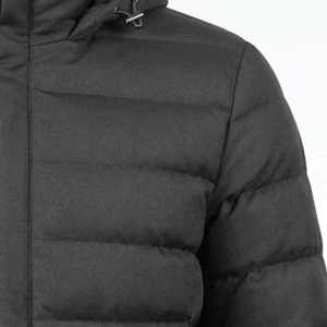 Women's <b>Quilted</b> Jacket Solid Color Hooded Full Sleeve Zipper Closure Winter Warm Polyester <b>Wadding</b> Regular Length - Product Image 3