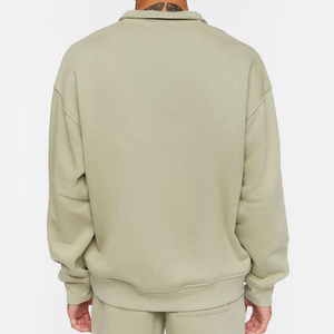Nouveau sweat-shirt élégant pour homme avec demi-fermeture éclair, léger et tendance, personnalisable avec OEM - Product Image 2