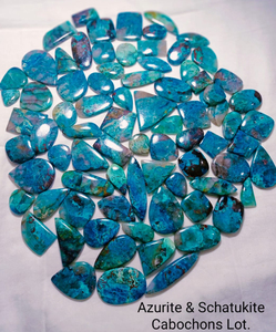Piedras Preciosas Sueltas de Azurita Natural, Mezcla de Tamaños y Formas, Lote de Piedras Preciosas Naturales al por Mayor, Precio de Fábrica, Cabochones de Azurita Shattuckite - Product Image 5