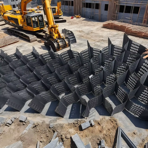 Système de confinement cellulaire professionnel en HDPE pour la protection des talus de fondations routières, le renforcement du sol et la protection des terrains - Product Image 1