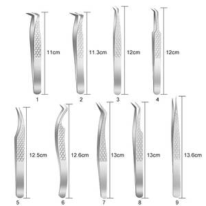 Juego de Pinzas para Pestañas de Acero Inoxidable, Herramientas de Belleza con Punta Suave de Precisión para la Aplicación de Pestañas - Product Image 3