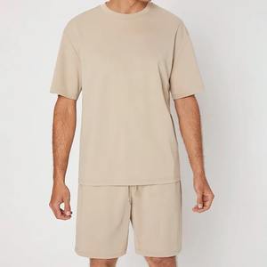 Nuevo Conjunto Deportivo de Algodón para Hombre, Camiseta y Pantalones Cortos de Dos Piezas para Gimnasio, Traje Deportivo de Verano - Product Image 3