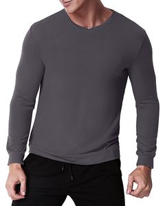เสื้อยืดแขนยาวผู้ชายแบบแห้งเร็ว คอโอ ขายดี สวมใส่สบาย เสื้อยืดแขนยาวผู้ชาย - Product Image 4
