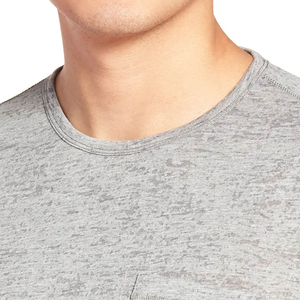 Meilleur fabricant de t-shirts pour hommes à col rond et manches courtes, logo personnalisé, tissu tricoté 100% coton, formel, anti-boulochage, écologique - Product Image 5