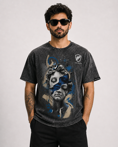 T-shirts pour hommes effet délavé, design unique, 100% coton respirant, prix de gros, avec services OEM - Product Image 1