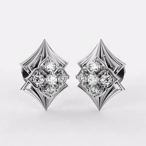 ZAWO HOUSE <b>Top</b> Quality Best Rates Diamond Earrings from India Lab grown Diamonds VVS1 Mossinate Quality jewelry wholesale - Product Image 3