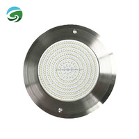 Projecteur LED de piscine 45W RGBW DMX512, ultra-plat 8mm, en acier inoxydable 316, étanche IP68 avec fonction mémoire