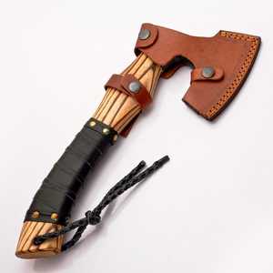 Hacha de Construcción Forjada a Mano de Alta Calidad con Empuñadura Envolvente, Hoja de Acero de Alto Carbono, Garantía de 3 Años, Premium para el Día del Padre - Product Image 6