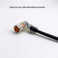 Câble de connecteur aviation M12 4/5 fils mâle/femelle, cordon de capteur 4/5 broches, indice de protection IP67, 60V 4A, connecteurs en cuivre plaqué or