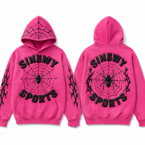 Sudadera con Capucha y Cremallera para Hombre, Diseño de Araña, con Pedrería VVS, 450 Gsm, Fabricación OEM Personalizada - Product Image 3
