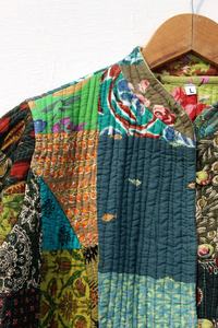 Nouvelle arrivée hiver Vintage réversible Kantha vestes femmes à la main multicolore coton Patchwork respirant Plaid broderie - Product Image 3