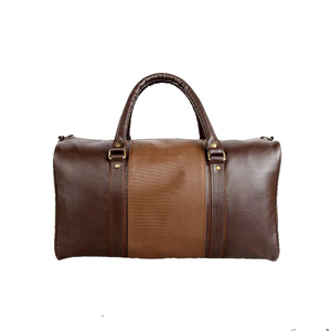 Bolsa de Viaje de Cuero Genuino de Lujo, Impermeable, Gran Capacidad, Ligera, para Gimnasio, Deportes, Equipaje, para Hombres y Mujeres - Product Image 6