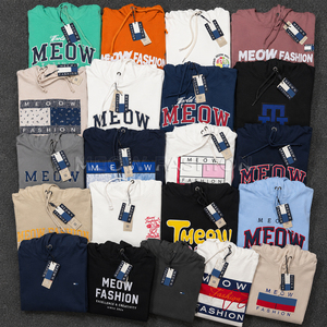 เสื้อฮู้ดผู้ชาย ผ้าฝ้ายเฟรนช์เทอร์รี่ สีพื้น แขนยาว ใส่ได้ทุกวัน เหมาะสำหรับฤดูหนาว มีสินค้าพร้อมส่งจากผู้ผลิต - Product Image 5