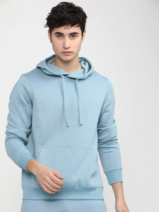 Sudadera con Capucha Holgada de Lana Merino Ligera para Hombre con Bolsillo Canguro, Jersey de Lana Merino, Sudadera - Product Image 5