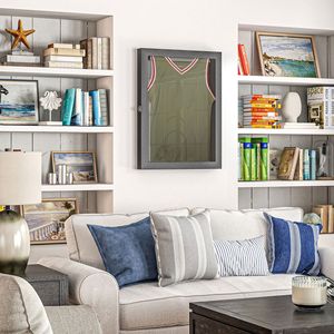 Espositore per Maglia Sportiva Nero Intenso con Cornice da Parete Protetta dai Raggi UV 28x35 Pollici - Accessorio - Product Image 2