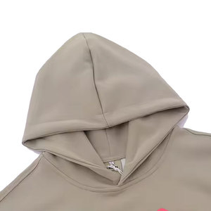 Sweat à capuche surdimensionné personnalisé 2027, 500 g/m², 100 % coton, poche tombante avec impression en relief, design uni de haute qualité pour l'hiver - Product Image 3